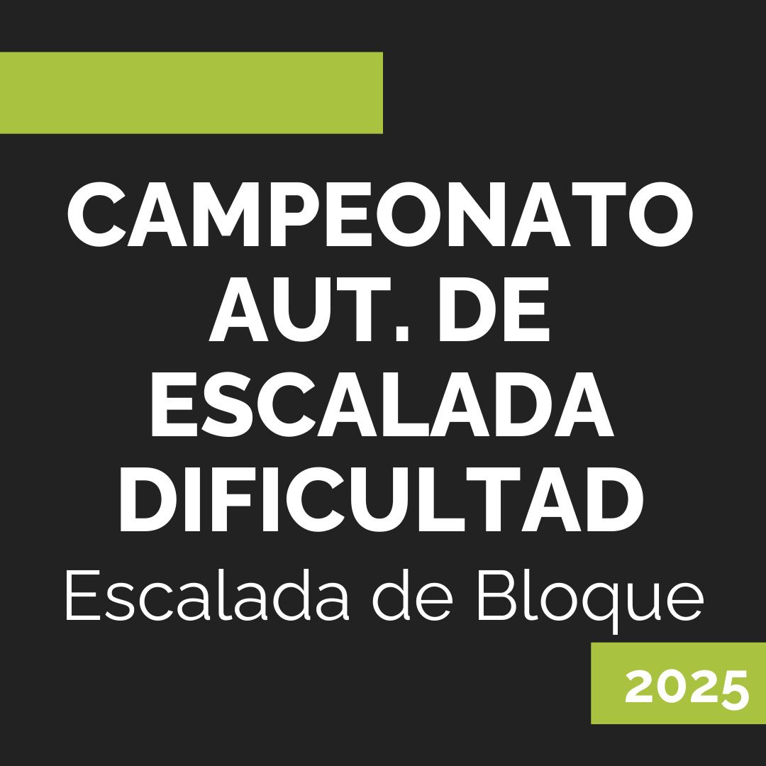 CAMPEONATO AUT. DE ESCALADA DIFICULTAD 2025