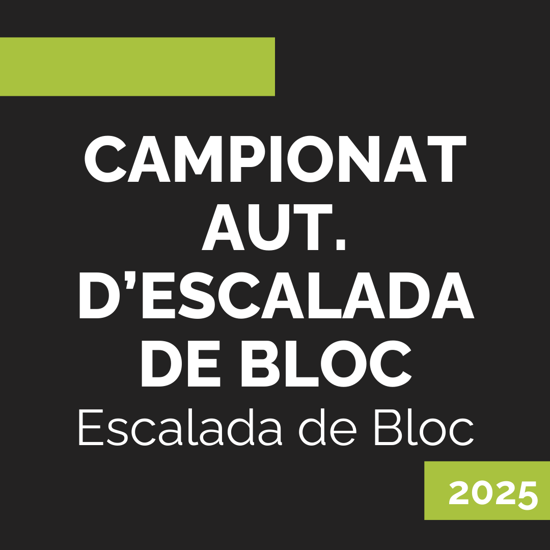 CAMPIONAT AUT. D'ESCALADA DE BLOC 2025