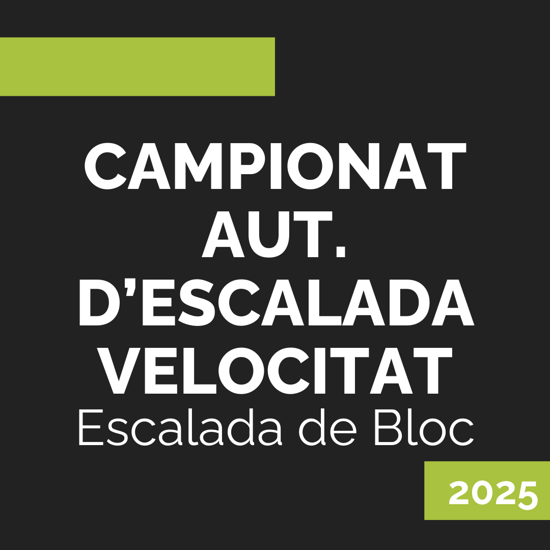 CAMPIONAT AUT. D'ESCALADA VELOCITAT 2025