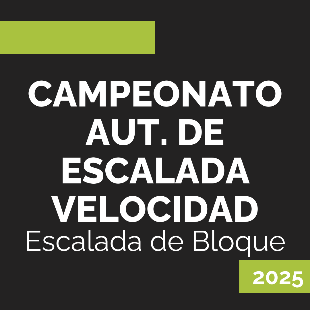 CAMPEONATO AUT. DE ESCALADA VELOCIDAD 2025