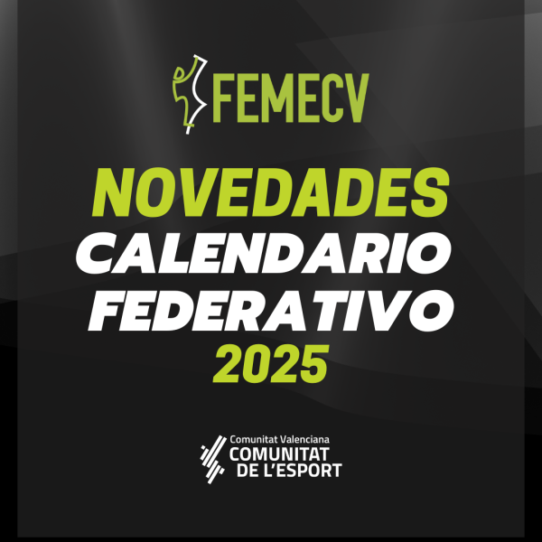 NOVEDADES CALENDARIO FEDERATIVO